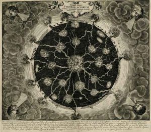 Athanasius Kircher. Mundus Subterraneus, quo universae denique naturae divitiae, 1664. Illustration of underground fire canals. Courtesy: © Wikimedia Commons
