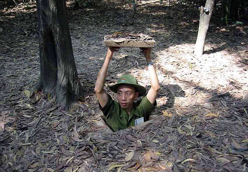 FIG.4 Cu-chi Tunnels, Vietnam: camouflage and the art of War Courtesy: © Thomas Schoch