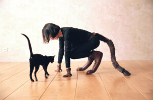 art oriente object work with cat