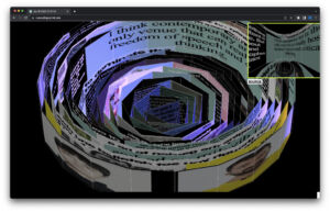 yiwn blue and purple spiral text